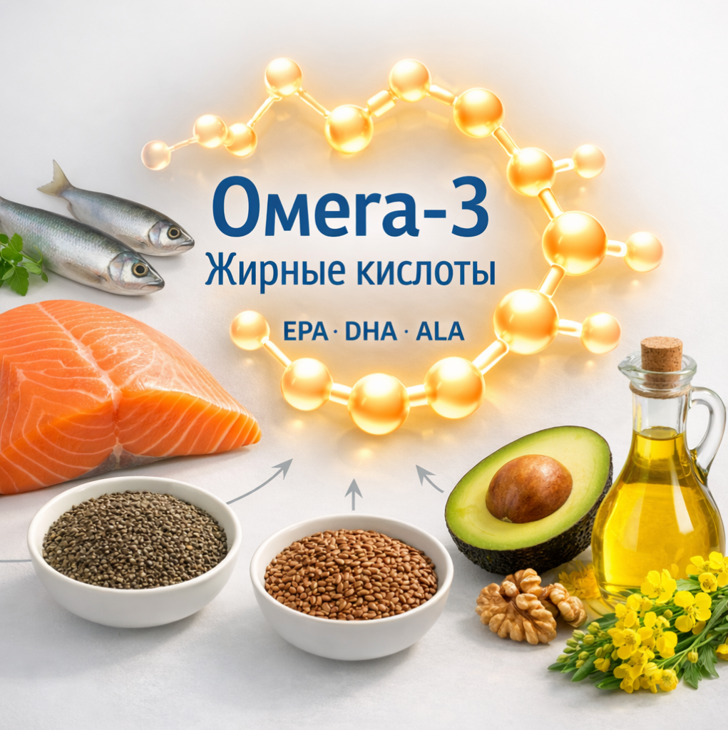 омега-3 в продуктах